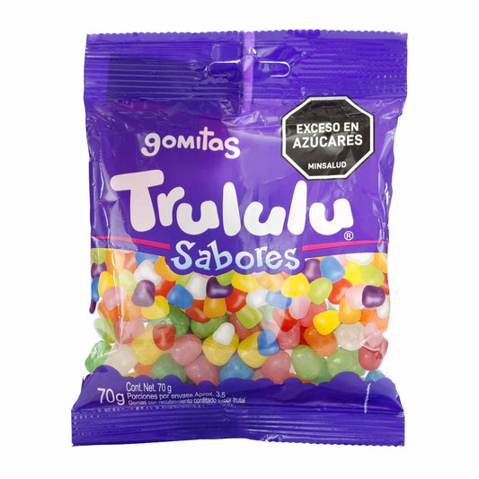 Gomas Trululu Sabores Bolsa 70 Gramos
