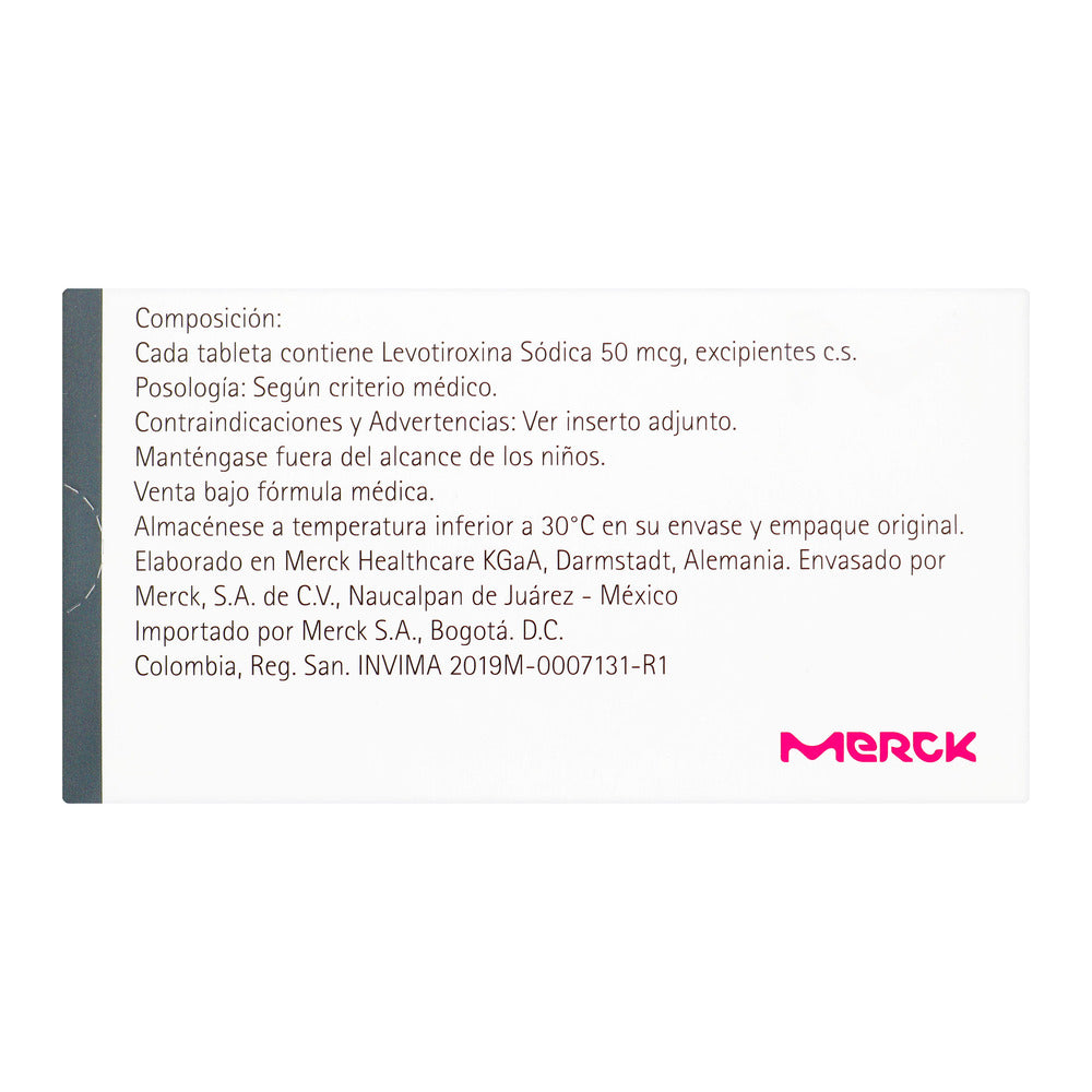 Eutirox 50 Microgramos 50 Tabletas