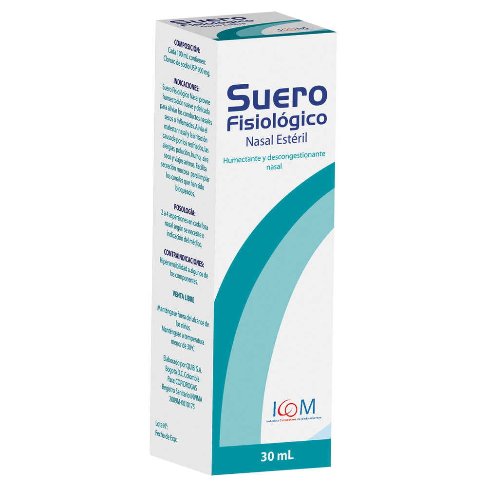 Suero Fisiológico Nasal Spray 30 ml Icom