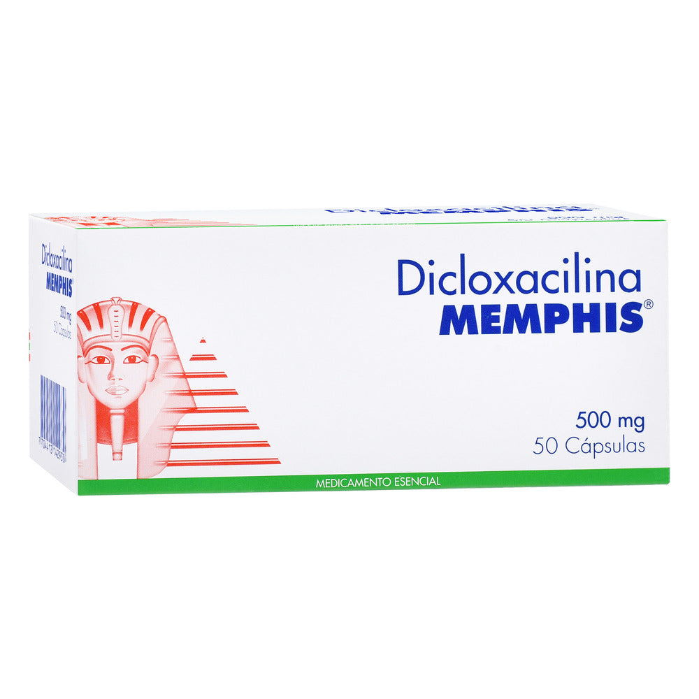 Dicloxacilina 500 Miligramos 50 Cápsulas