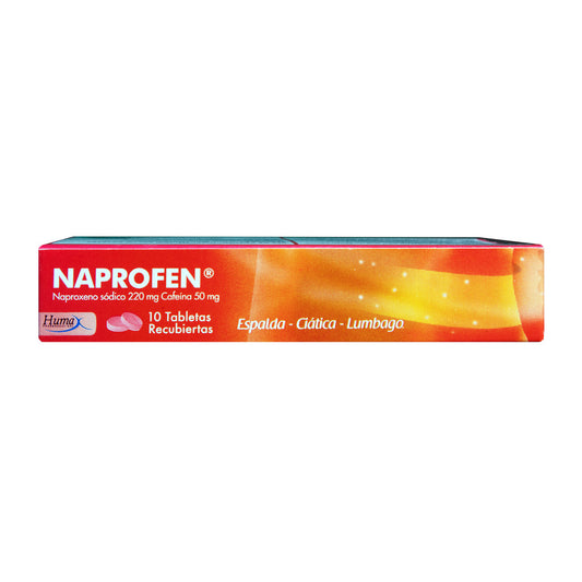 NAPROFEN NAPROXENO+CAFEINA X 10 TAB