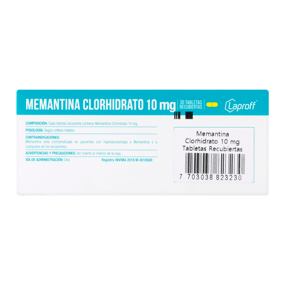 MEMANTINA CLORHIDR.10MG 30TBS LP(P)64407