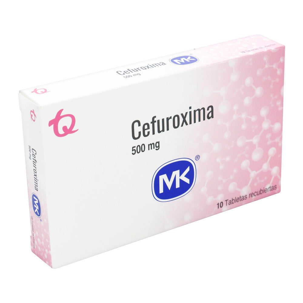 Cefuroxima 500mg 10 Tabletas