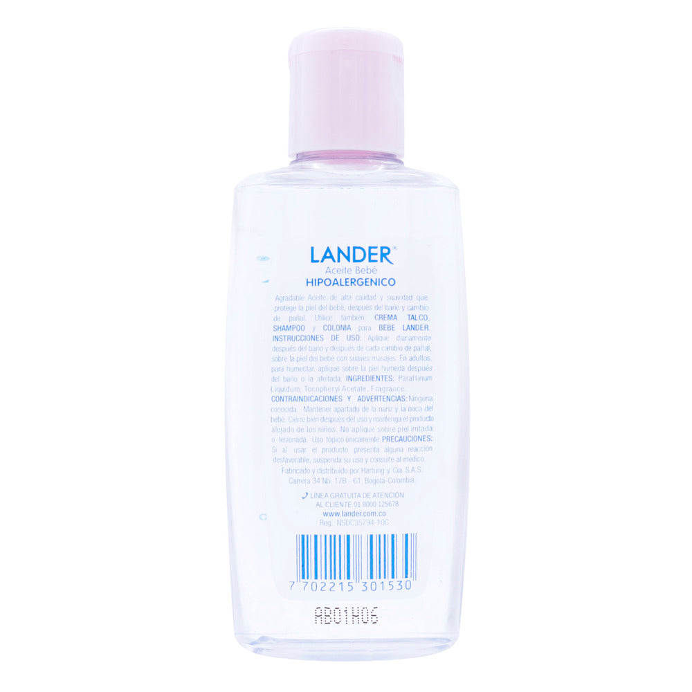 Aceite Lander Baby Vitamina E 100 Mililitros