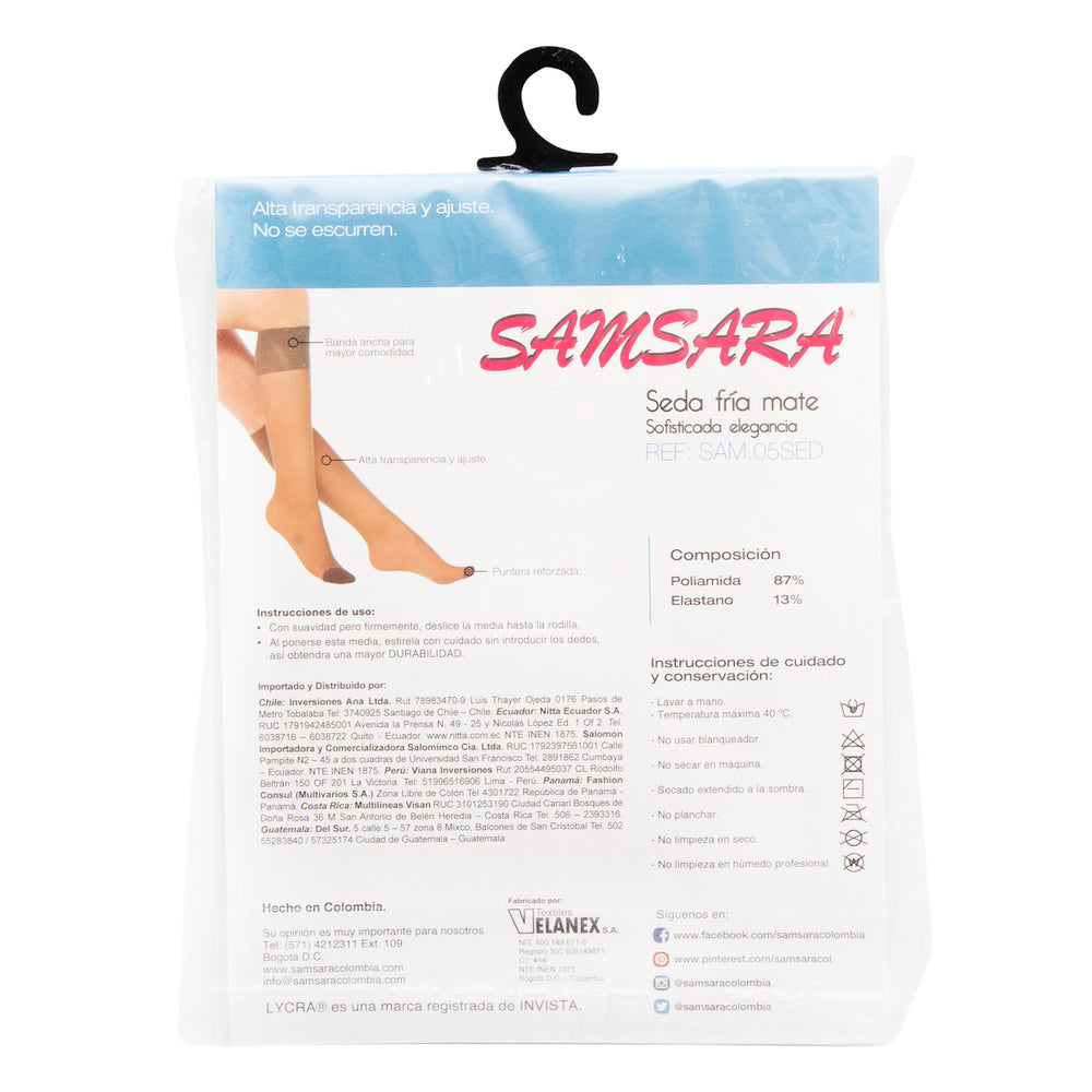 Medias Samsara Slack Seda Fría Durazno