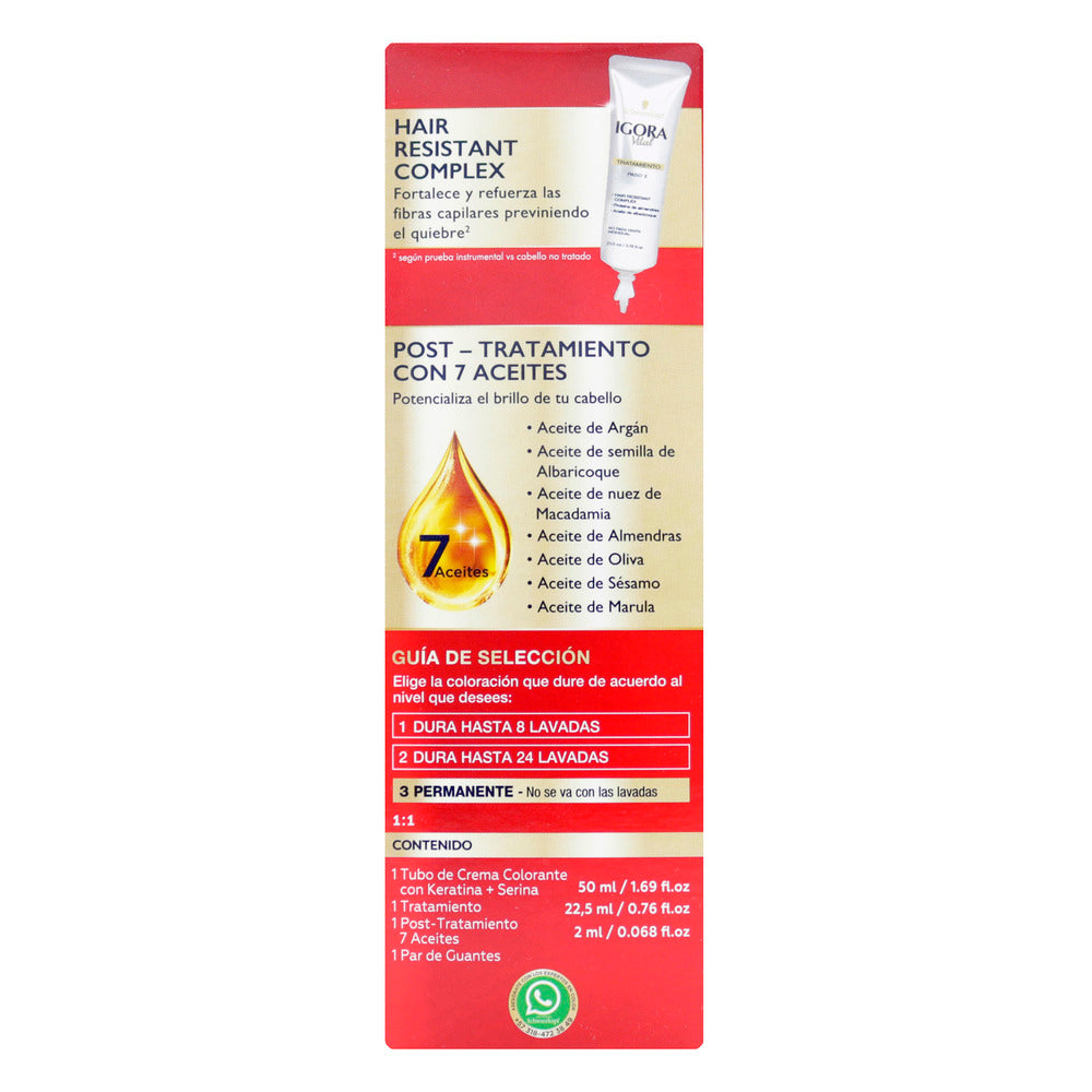Igora Vital Tubo 7-65 Castaño Mocca Claro