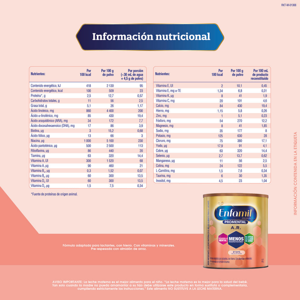 Enfamil AR 400 Gramos