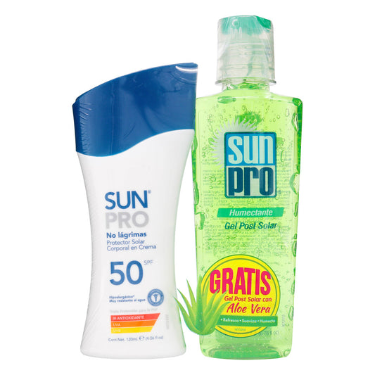 Bloqueador Solar Sunpro SPF50 120 Mililitros + Gel After Sun