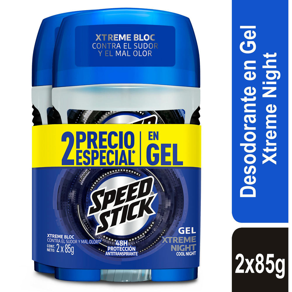 2 Desodorantes Mennen Stick Xtreme Night Gel 85 Gramos