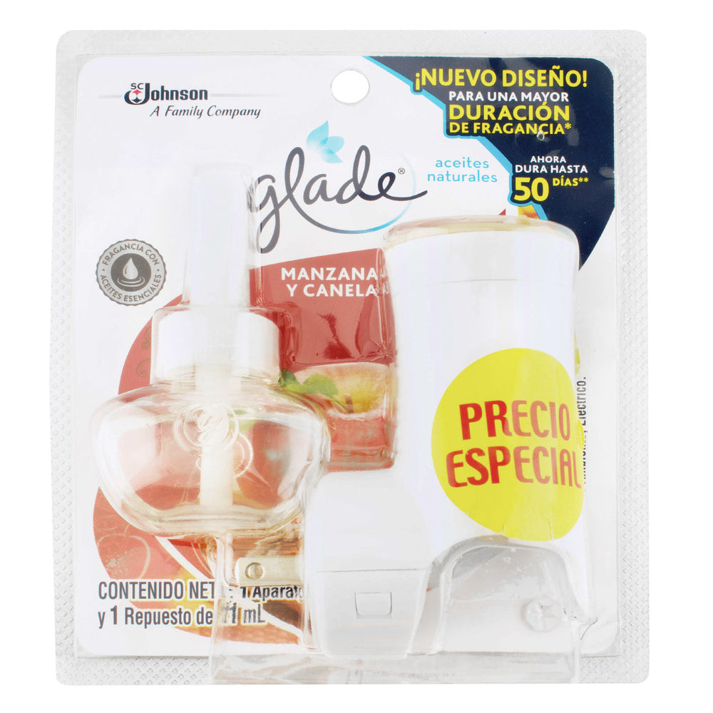 Ambientador Glade Manzana + Unidad Eléctrica