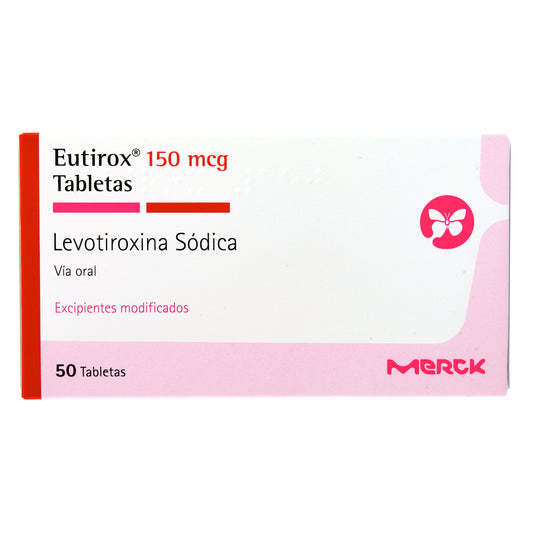 Eutirox 150 mcg 50 Tabletas