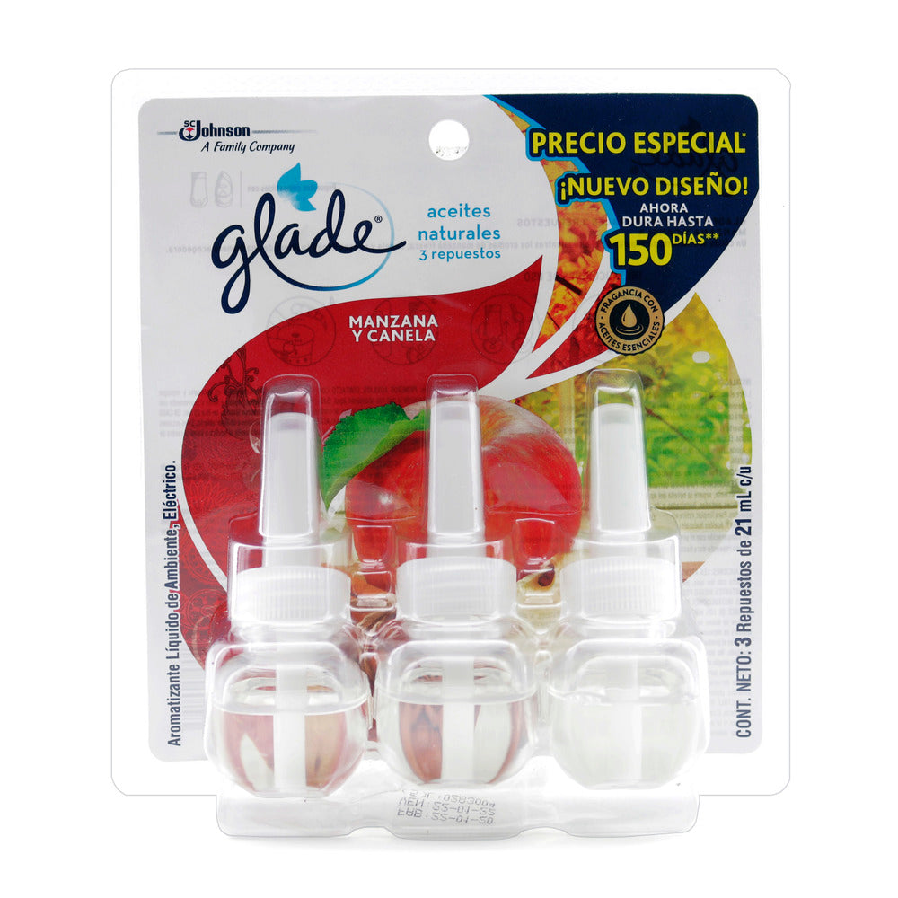Ambientador Glade 3 Repuestos Aceite