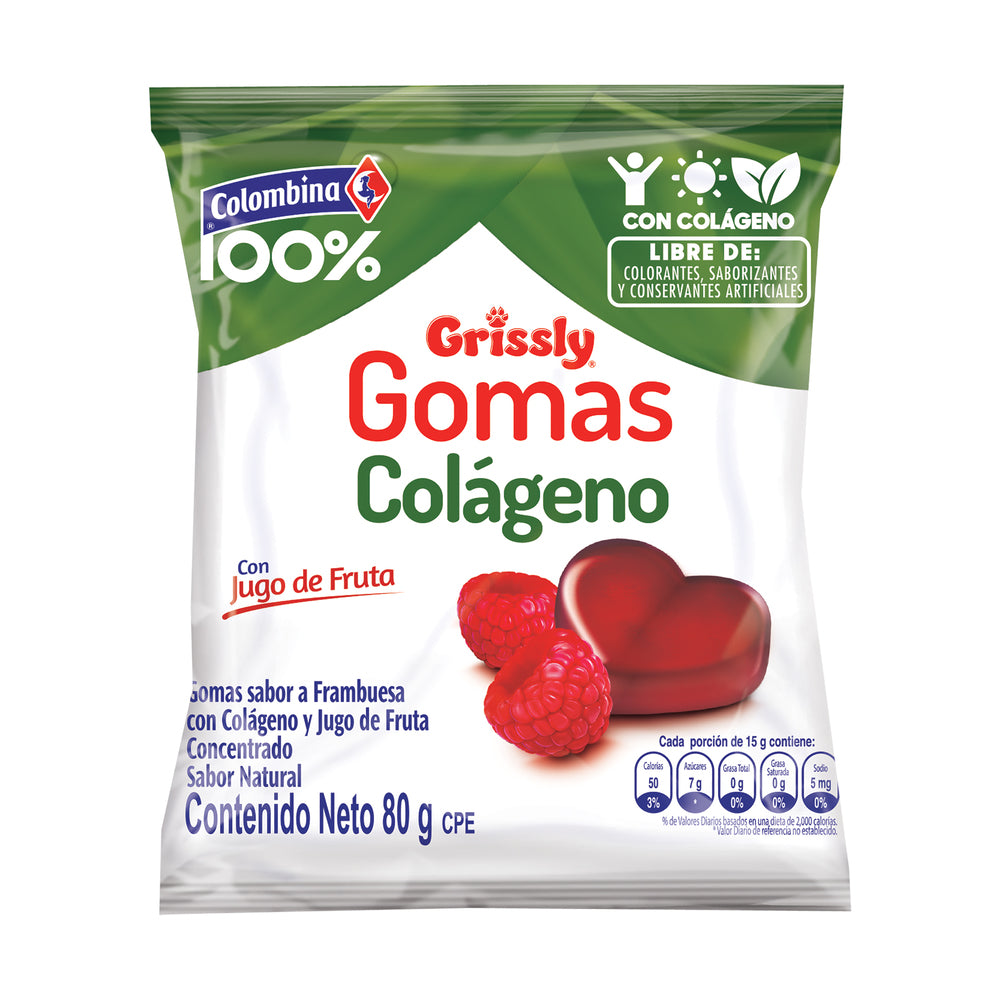 Gomas Grissly Colágeno 72 Gramos