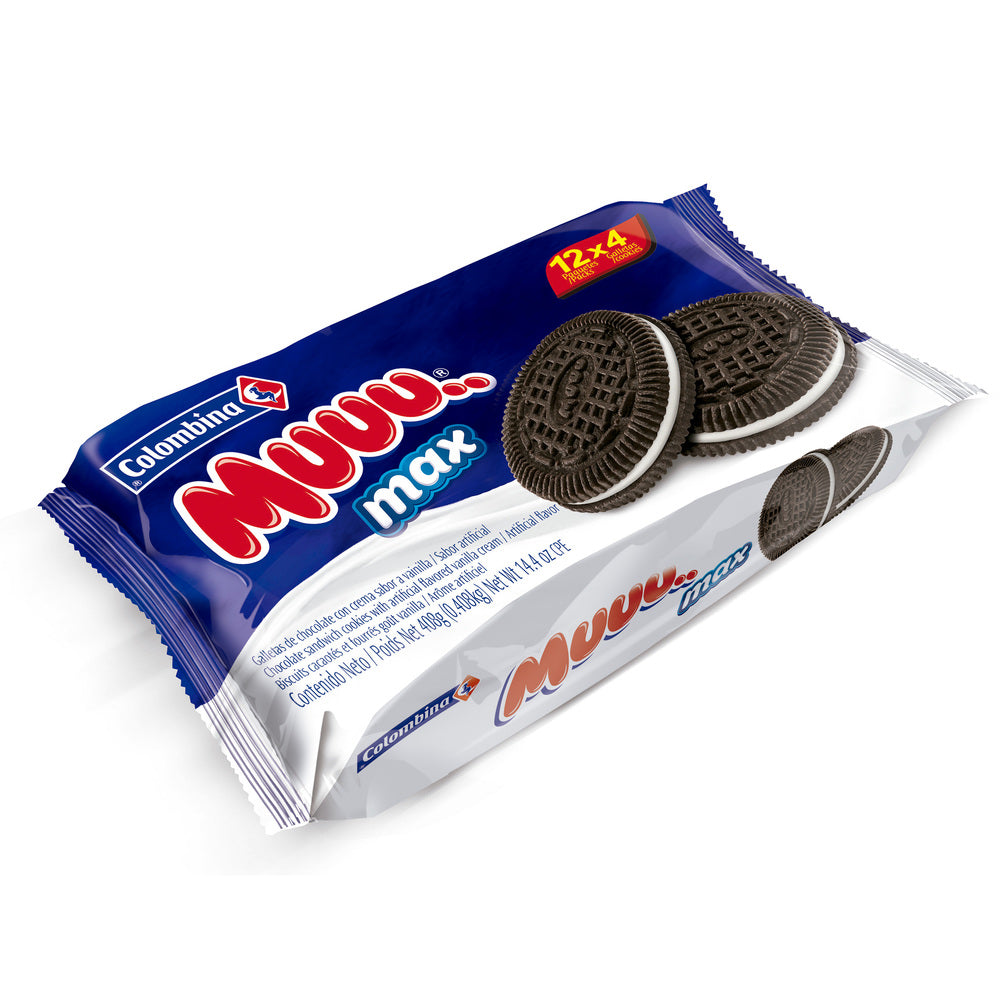 Galletas Muuu Cremada Max 12 Unidades