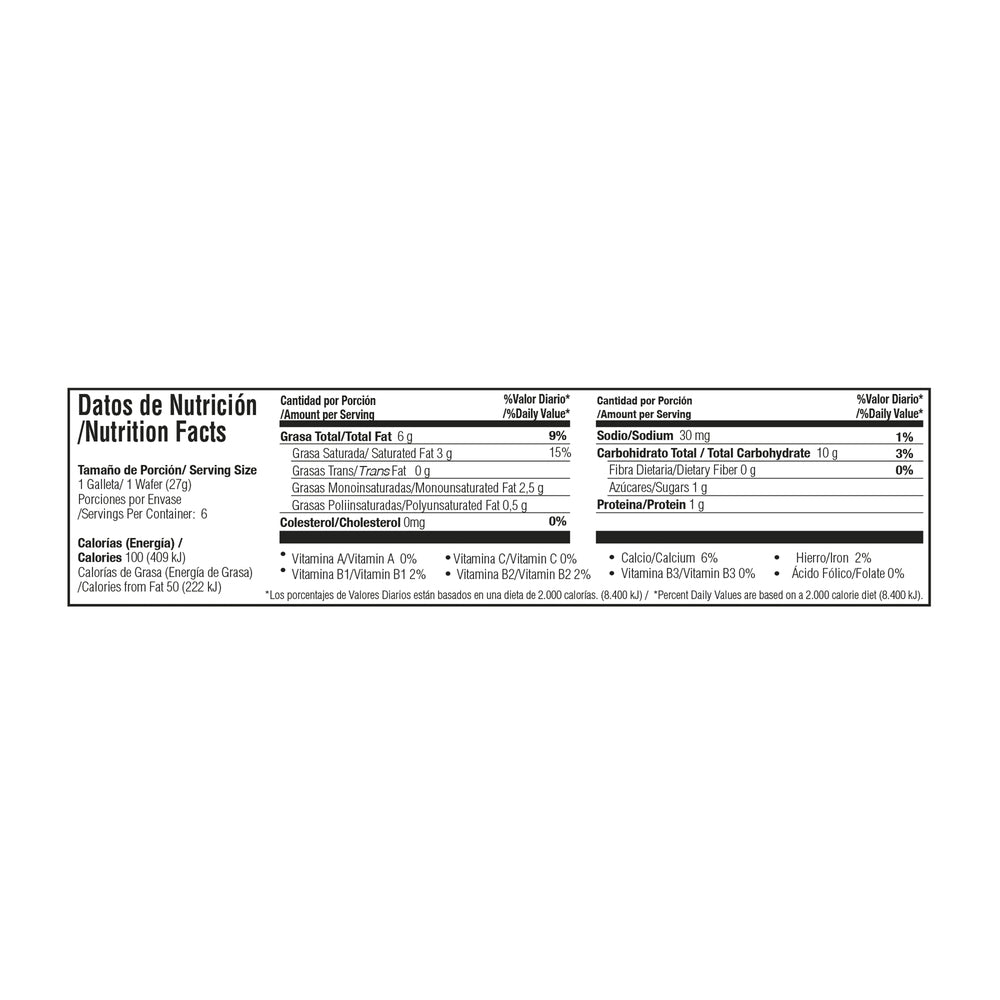 Galleta Tosh Wafer Multicereal Coco 6 Unidades
