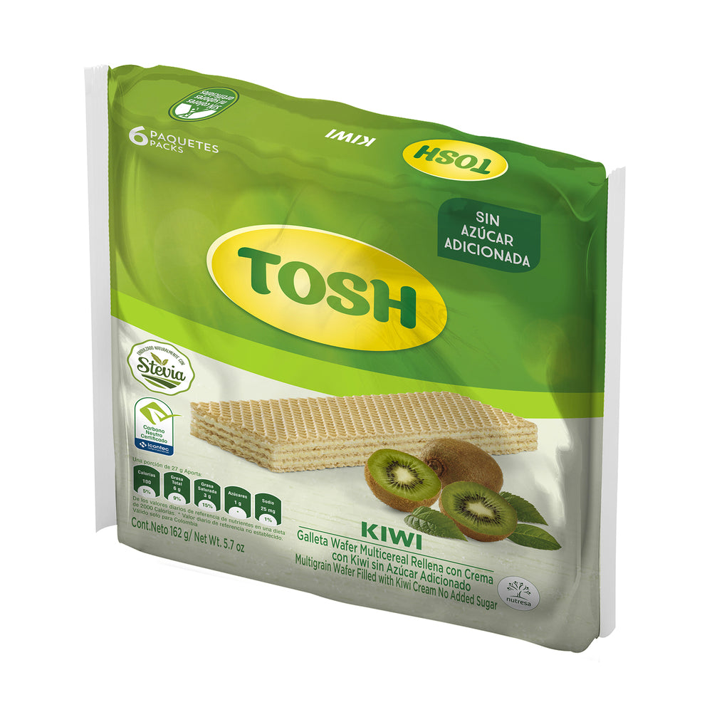 Galleta Tosh Wafer Multicereal Kiwi 6 Unidades