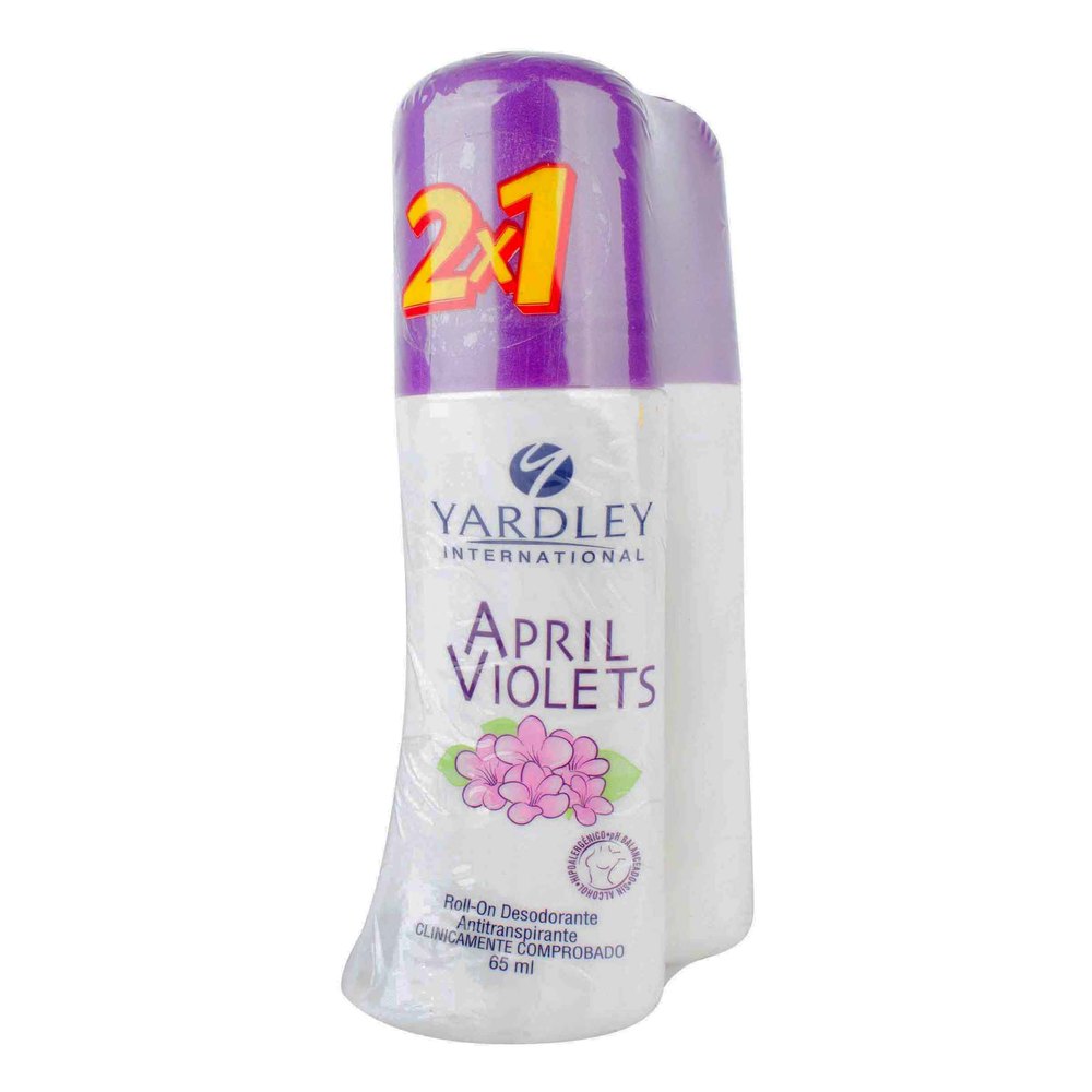 Desodorante April Violets Roll-On 65 ml 2x1