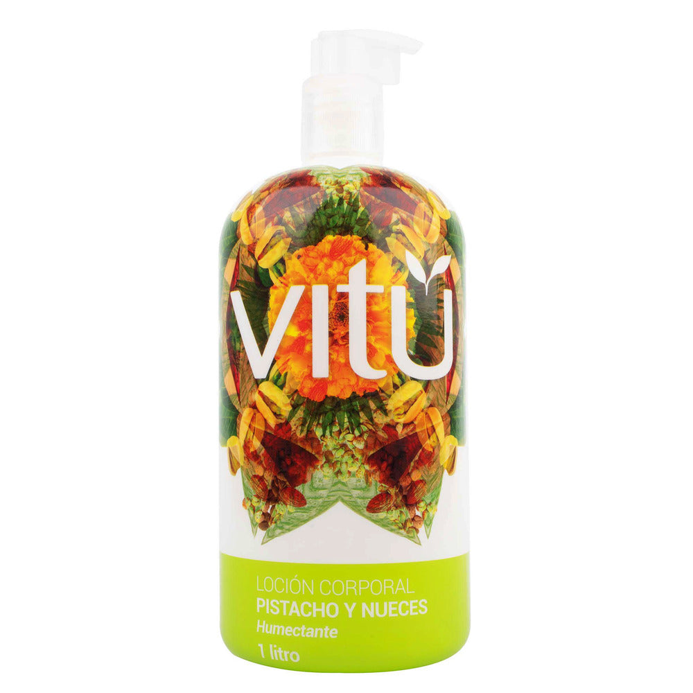 Crema Vitu Loción Corporal Pistacho y Nueces 1 Litro