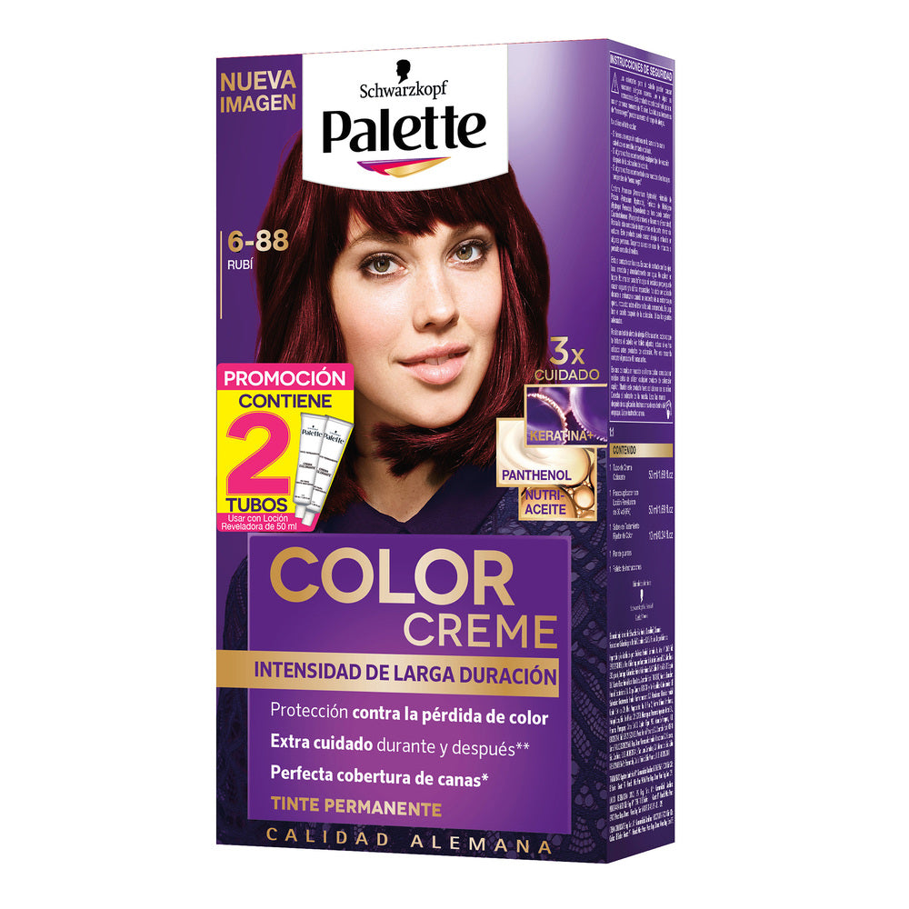 Palette Color Creme Kit 6-88 Rubí
