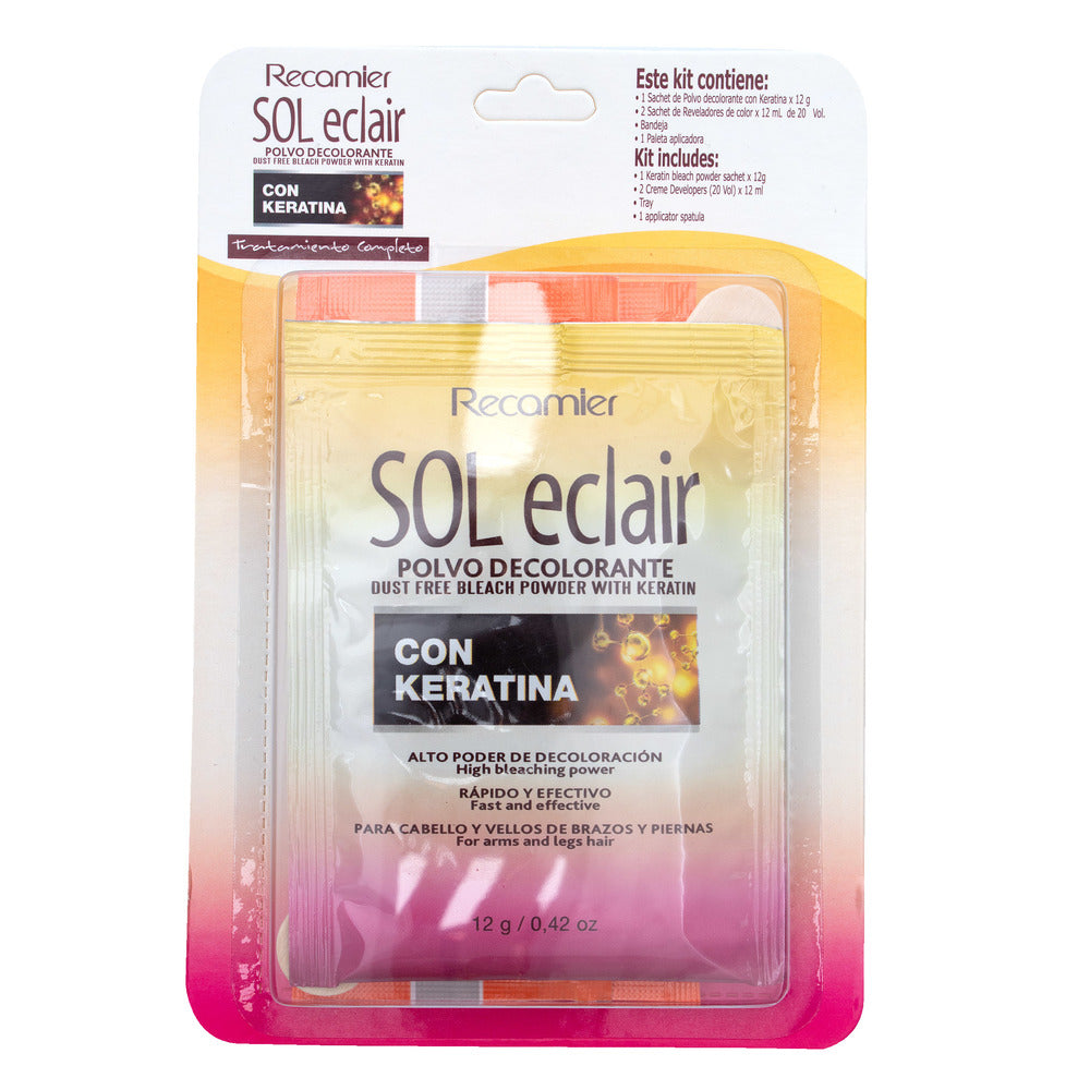 Kit Soleclair Polvo Decolorante Argán Oil 12 gramos