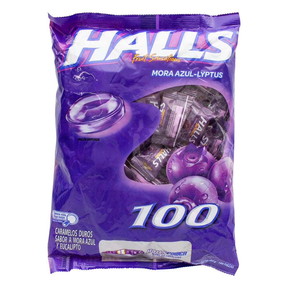 Halls Morazul Pepa 100 Unidades