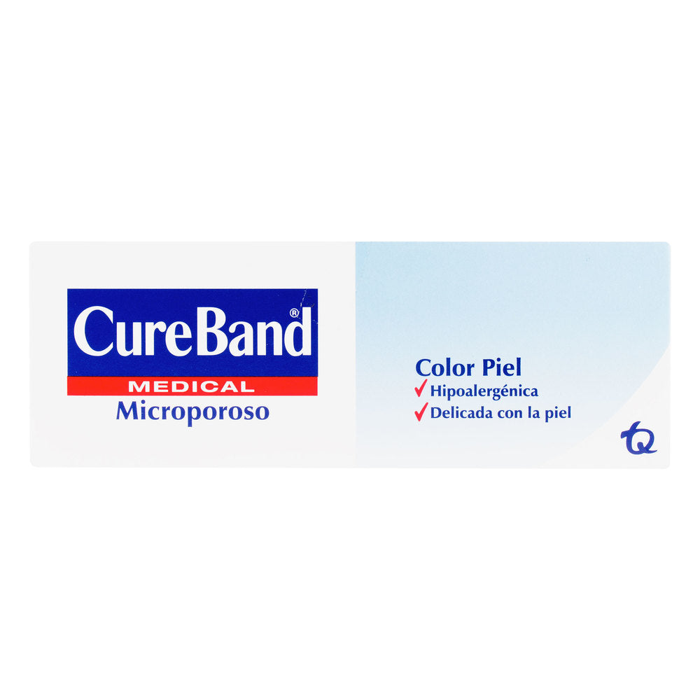 Esparadrapo Cure Band Microporoso Piel Bolsa 1/2X10 24 Unidades