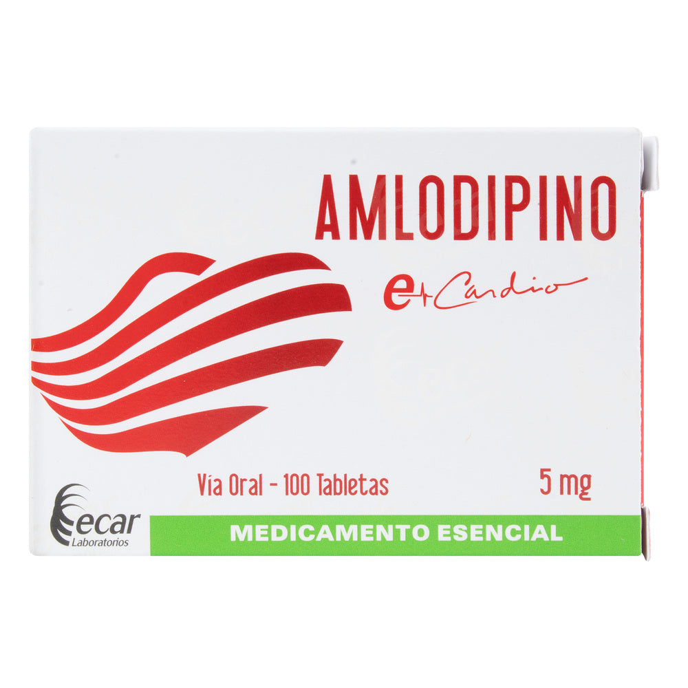 Amlodipino 5 Miligramos 100 Tabletas EC