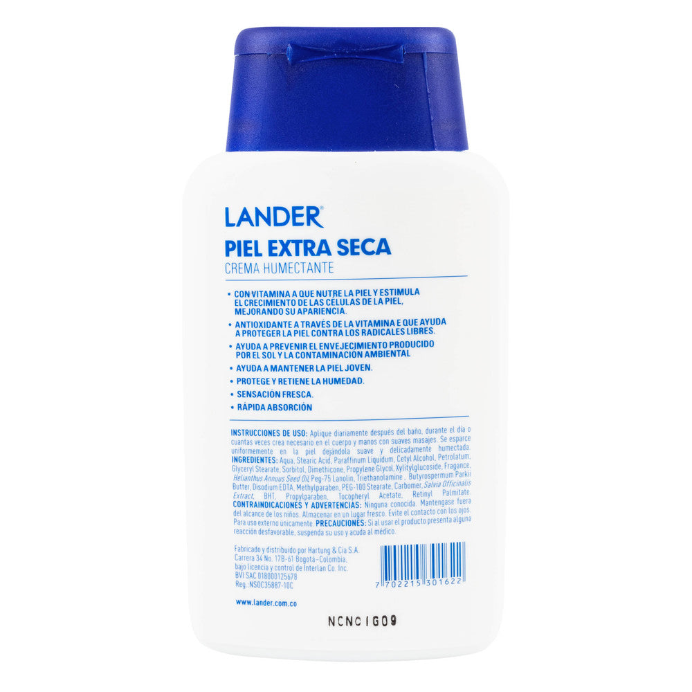 CREMA LANDER PIEL EXTRA SECA 220 ML