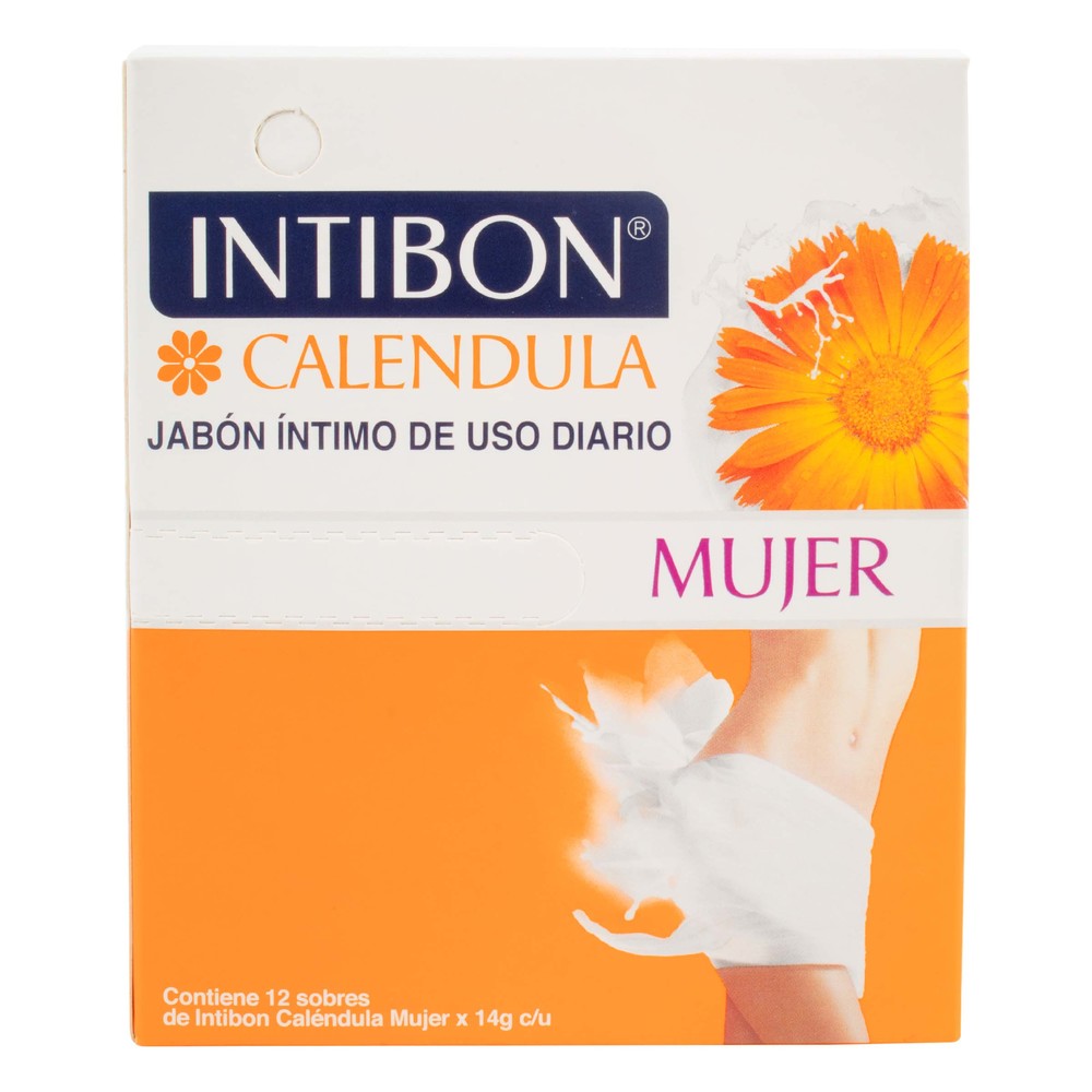 Jabón Íntimo Intibon Mujer Caléndula 12 Sachets