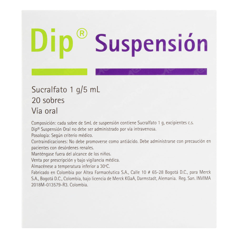 DIP Suspensión 5 ml 20 Sobres