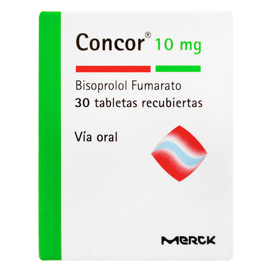 Concor 10 Miligramos 30 Tabletas