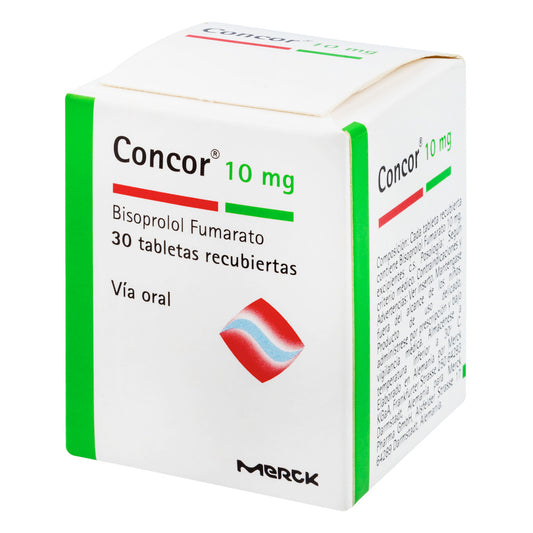 Concor 10 Miligramos 30 Tabletas