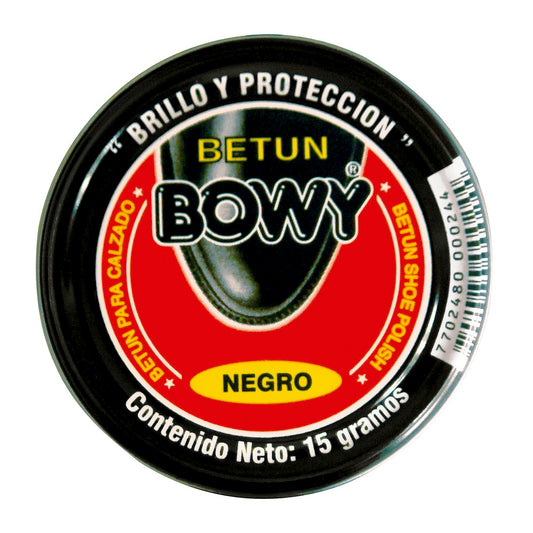 Betún en Pasta Bowy No.1 Negro 15 gramos