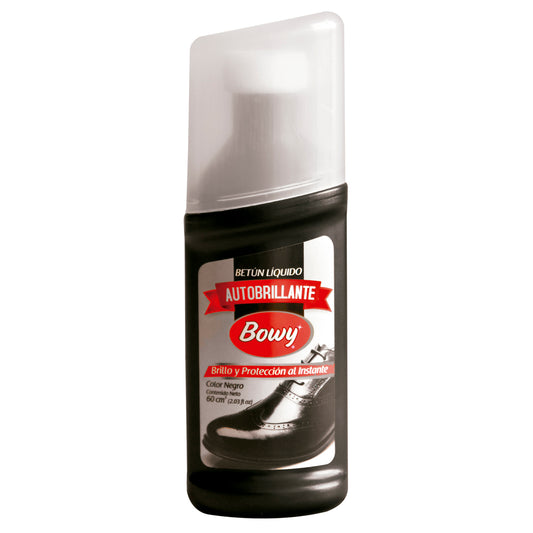 Betún Líquido Autobrillante Bowy Negro 60 ml