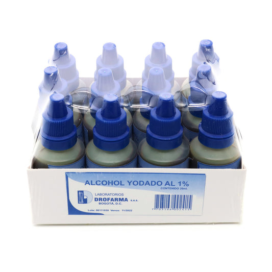 Alcohol Yodado 20 ml 12 Unidades