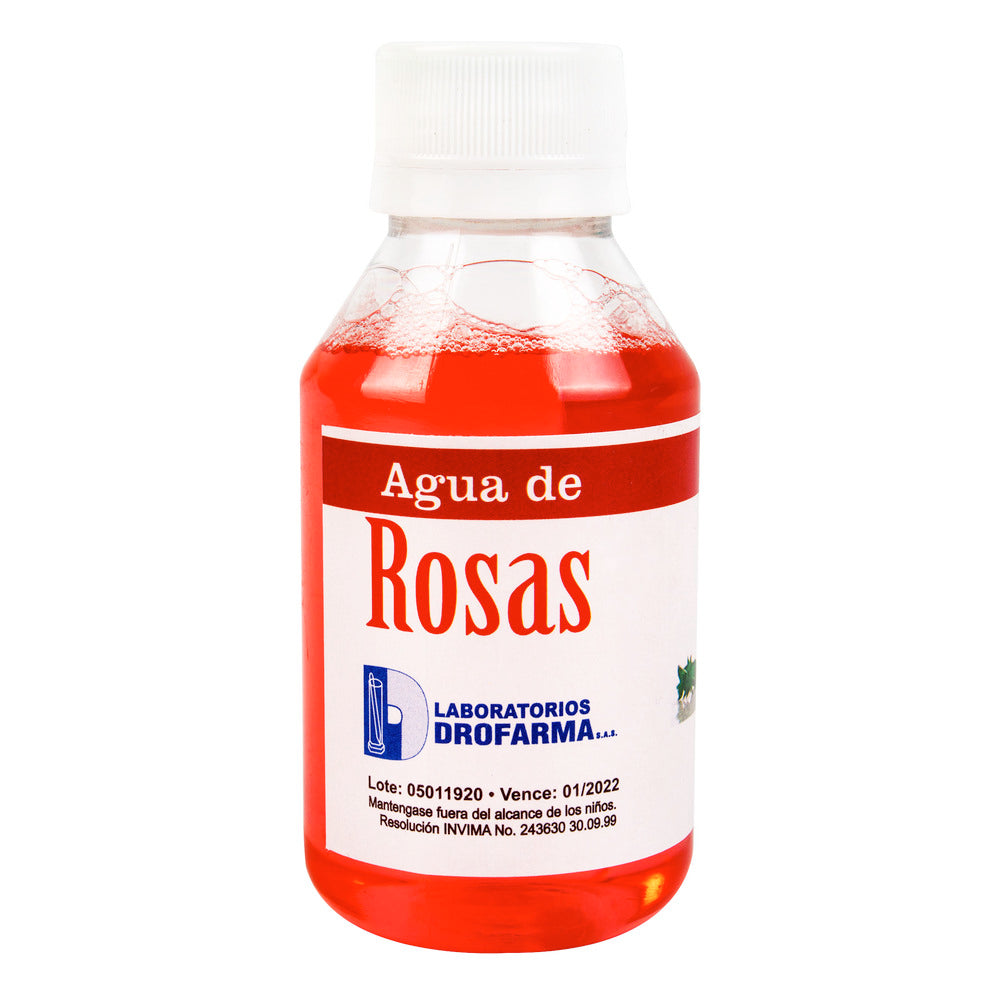 Agua de Rosas 120 Mililitros Drofarma