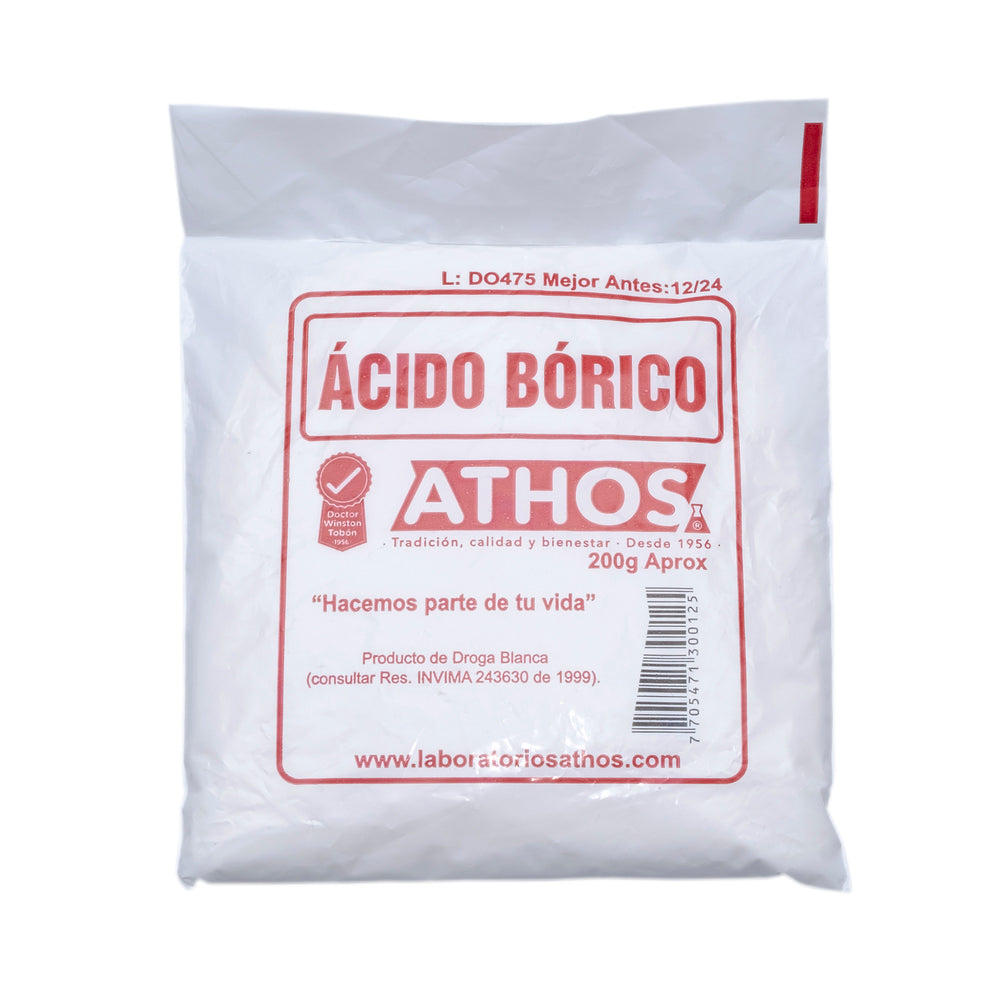 Ácido Bórico 200 Gramos Athos