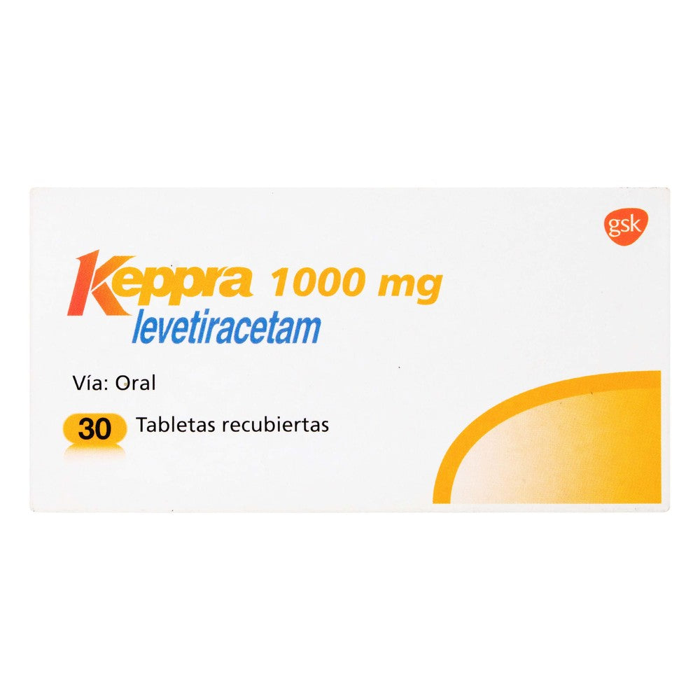 Keppra 1000 Miligramos 30 Tabletas