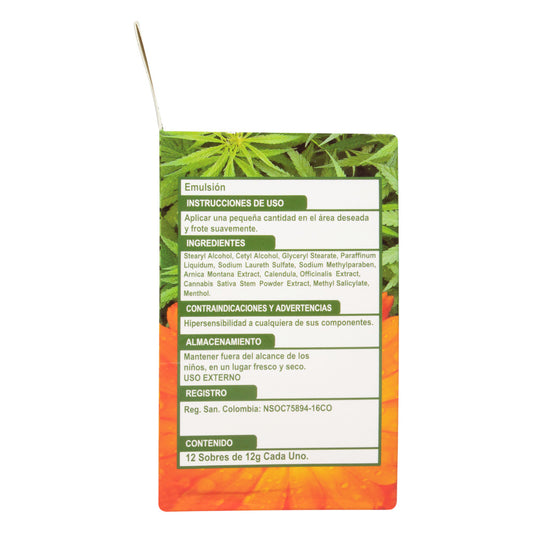 ARNI K CANNABIS Y CALENDULA 12 SOBRES