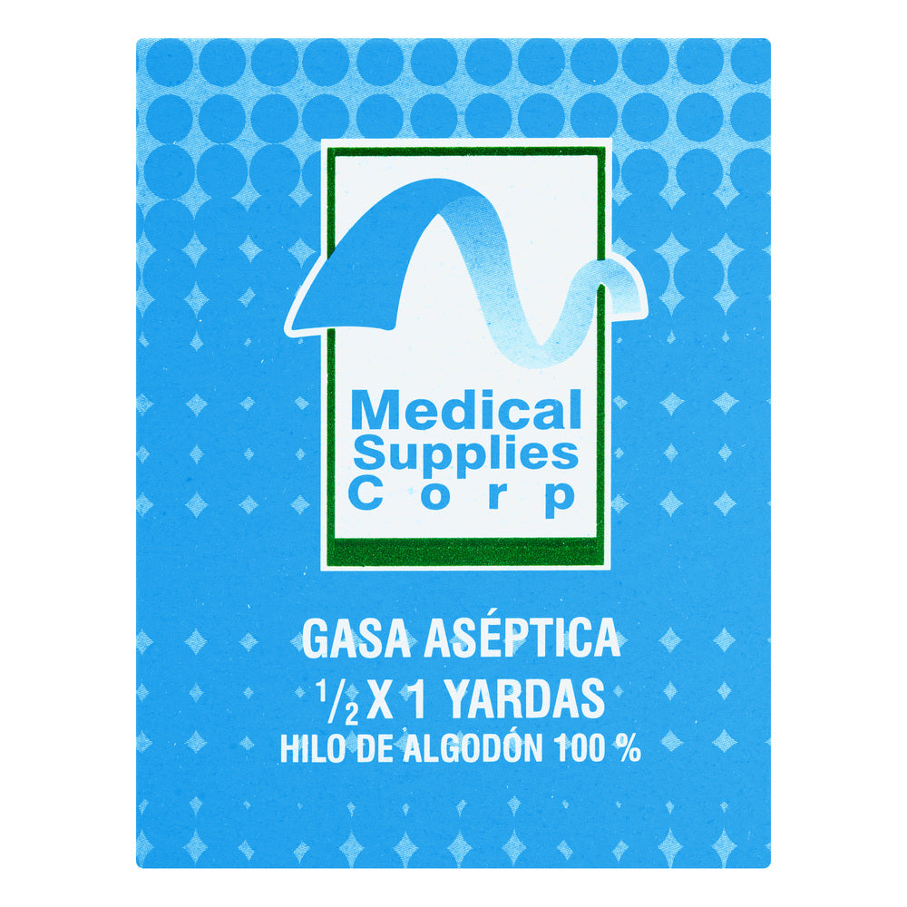 Gasa Aséptica 1/2X1 Yarda