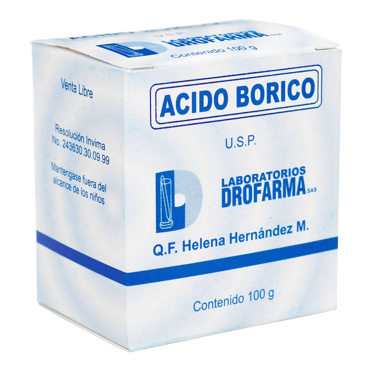 Ácido Bórico 100 Gramos Drofarma