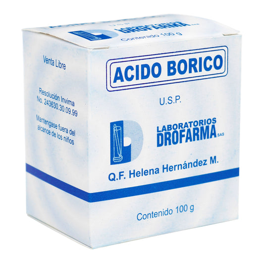Ácido Bórico 100 Gramos Drofarma