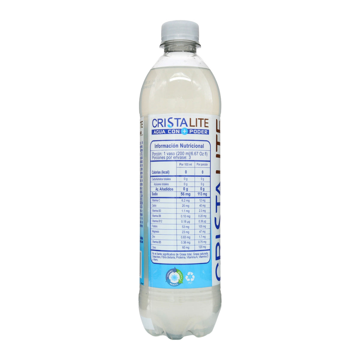 Agua Cristal Lite 600 ml