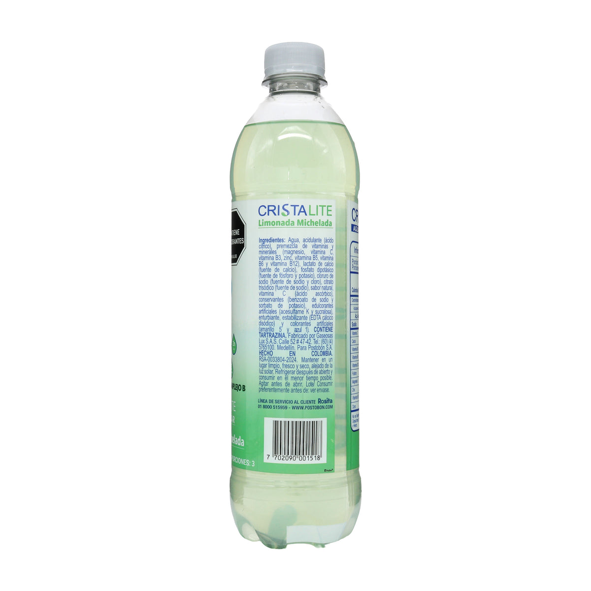 Agua Cristal Lite Limonada 600 ml
