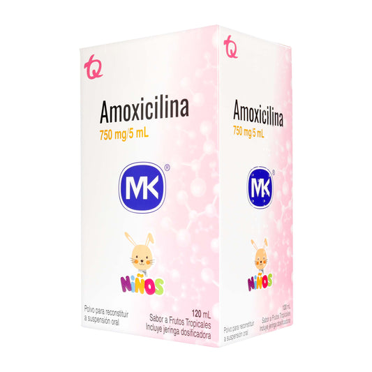 AMOXICILINA 750 MG/5ML SUSPENSION 120 ML