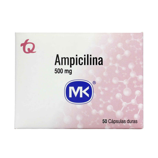 AMPICILINA 500 MG 50 CAP MK