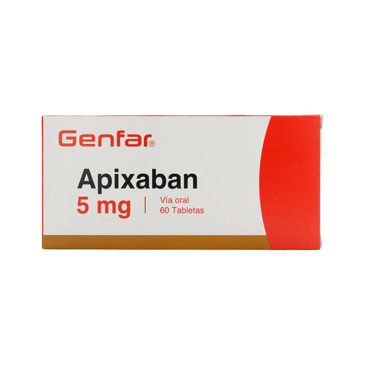 APIXABAN 5 MG 60 TBS REC