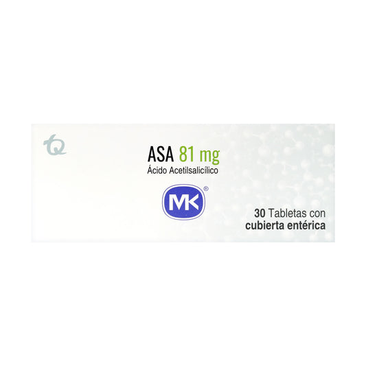 ASA 81 Miligramos por 30 Tabletas MK