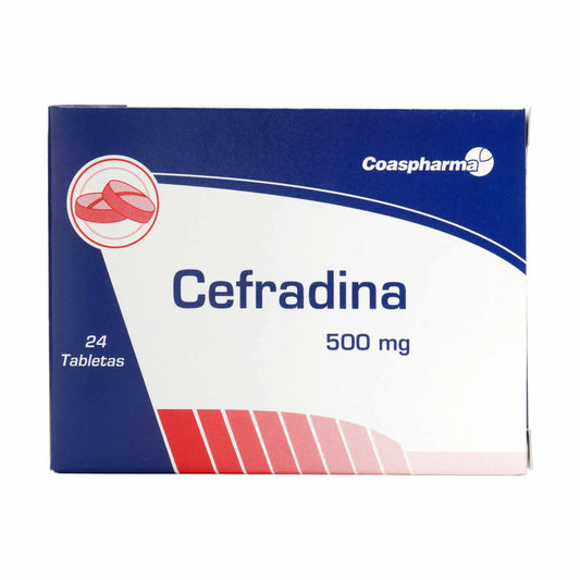 Cefradina 500 mg 24 Tabletas
