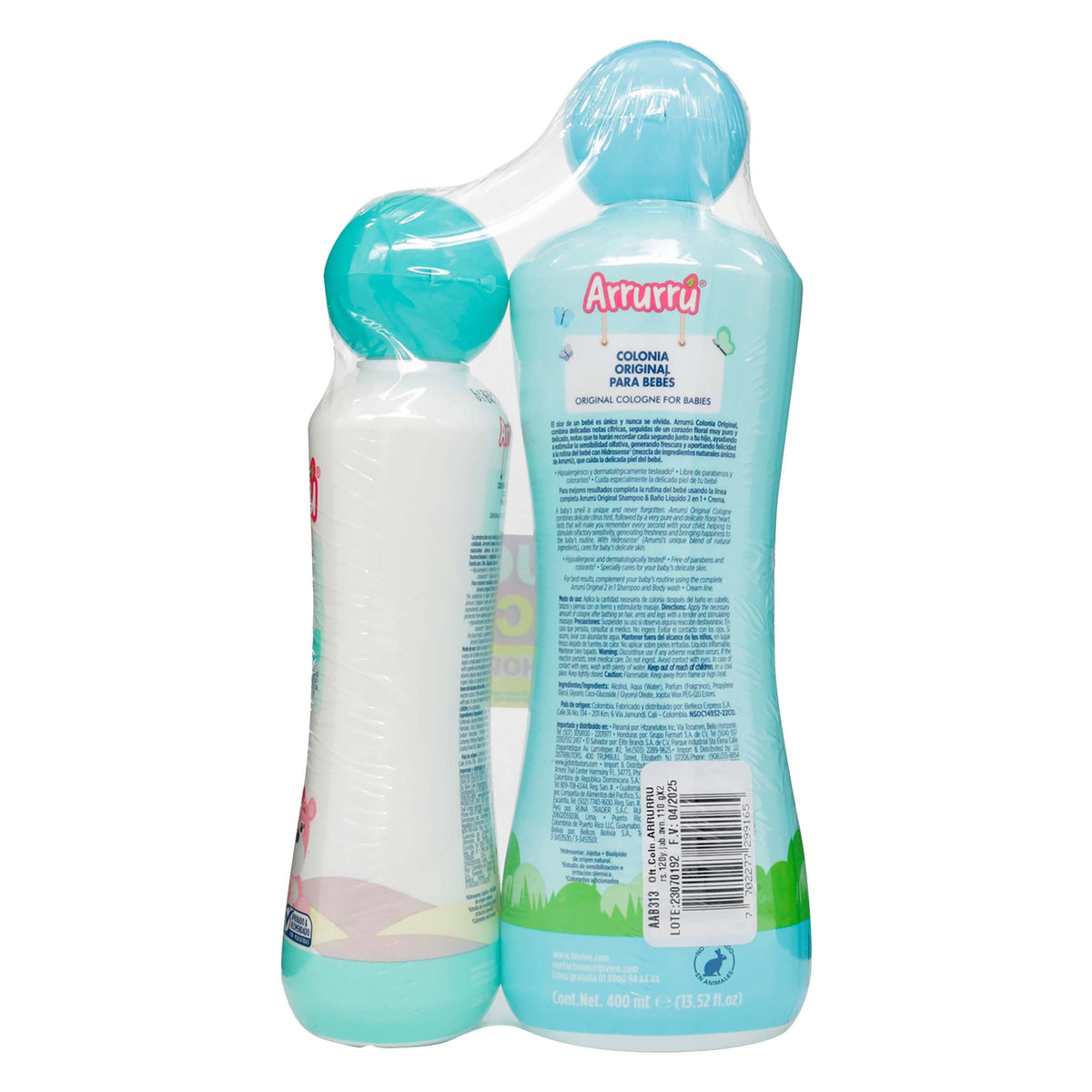 Colonia Arrurrú Natural Azul 400ml + Crema Humectante 220ml